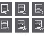 File Cabinet Icon Set