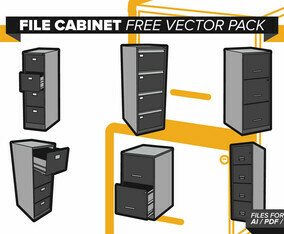 File Cabinet Free Vector Pack