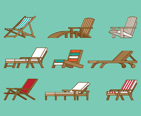 DECK CHAIR VECTOR