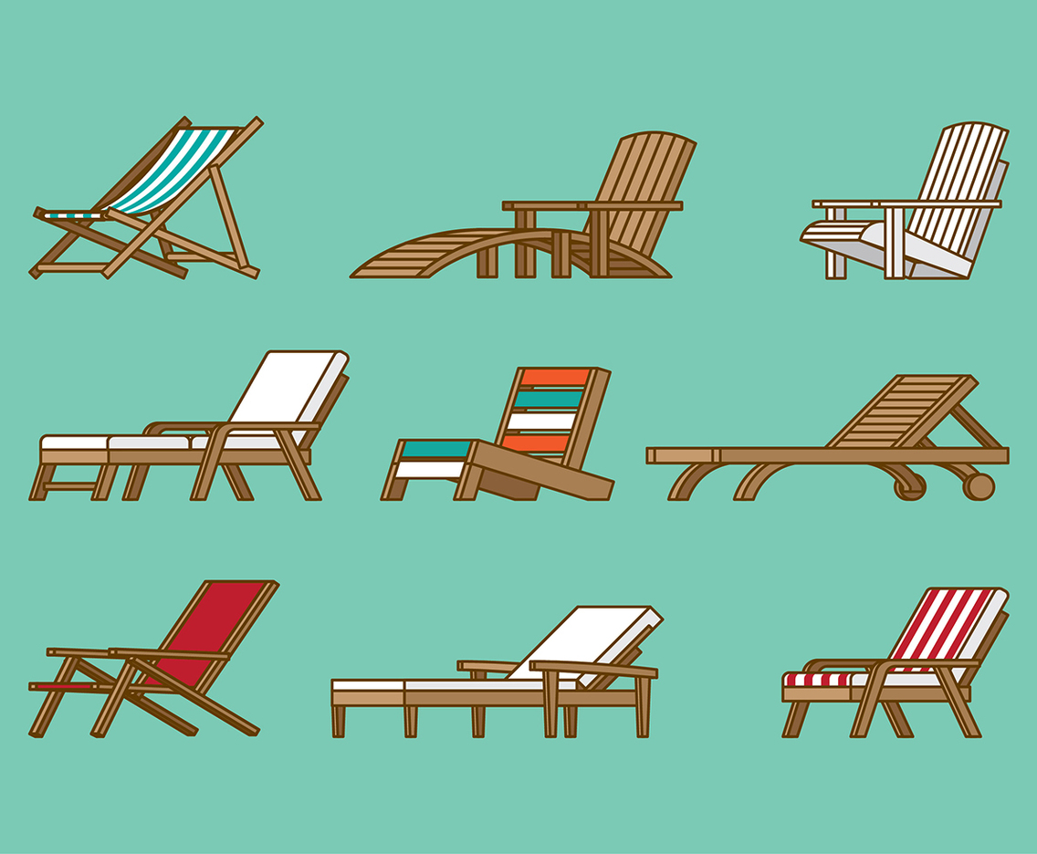DECK CHAIR VECTOR