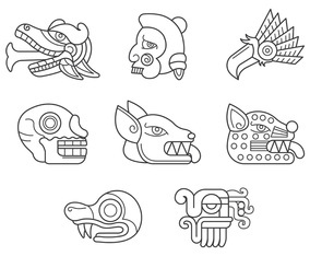 Quetzalcoatl Symbol Vector