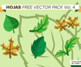 Hojas Free Vector Pack Vol. 4