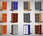 File Cabinet Vector set