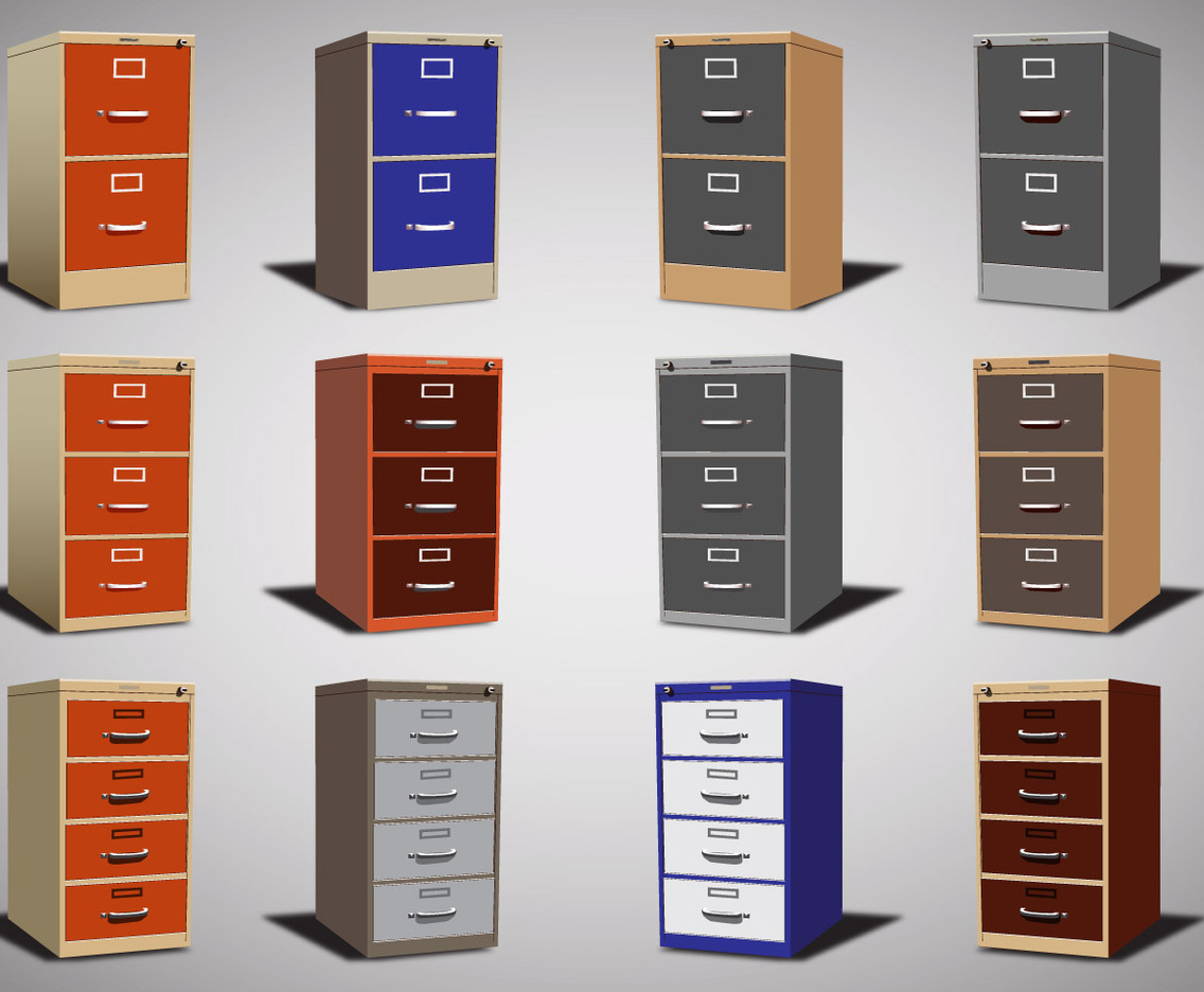 File Cabinet Vector set