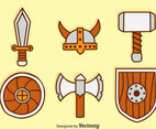 Barbarian Element Cartoon Icons