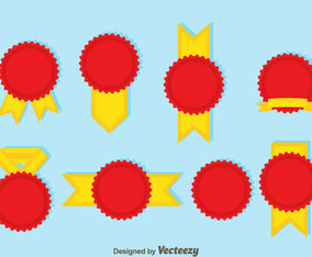 Blank Badge Template Vector