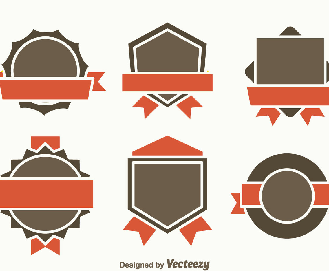 Blank Badge Template Vector
