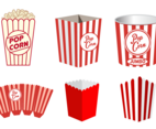 Free Popcorn Box Vector