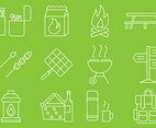 Picnic Line Icons