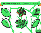 Hojas Free Vector Pack Vol. 2