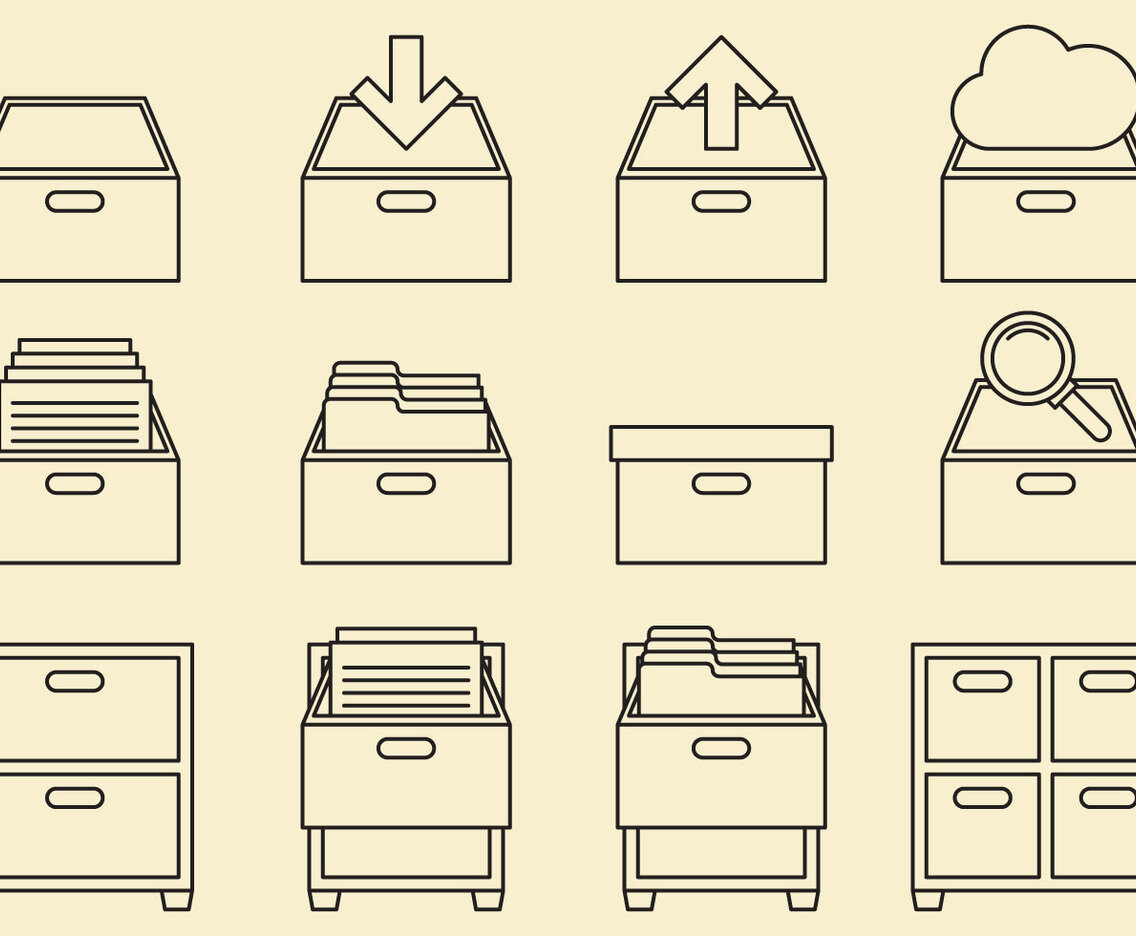 Cabinet Line Icons