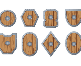 Barbarian Shield Vector