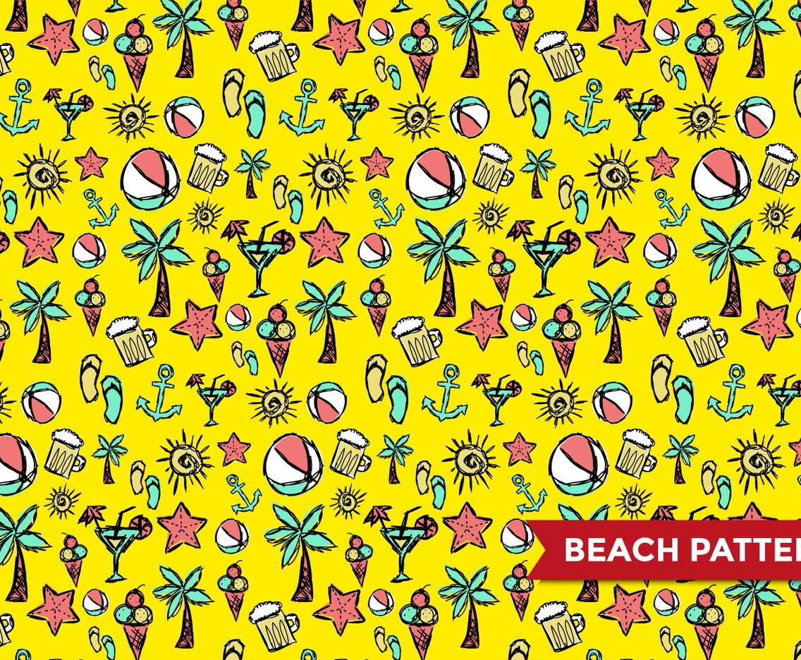 Beach Pattern Vector