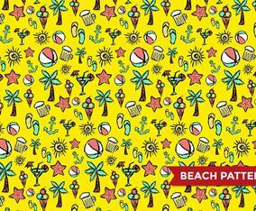 Beach Pattern Vector