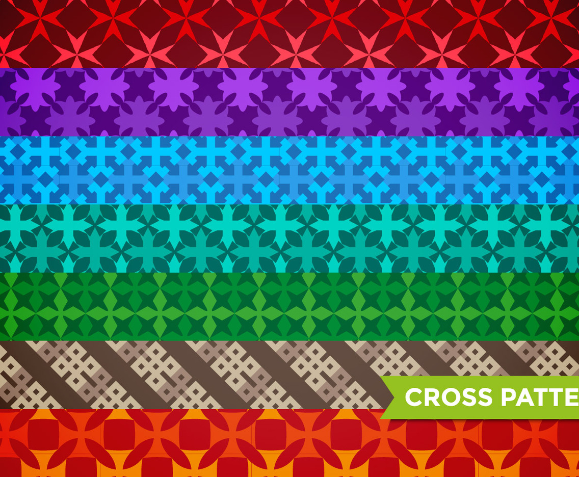 Maltese Cross Pattern Vector