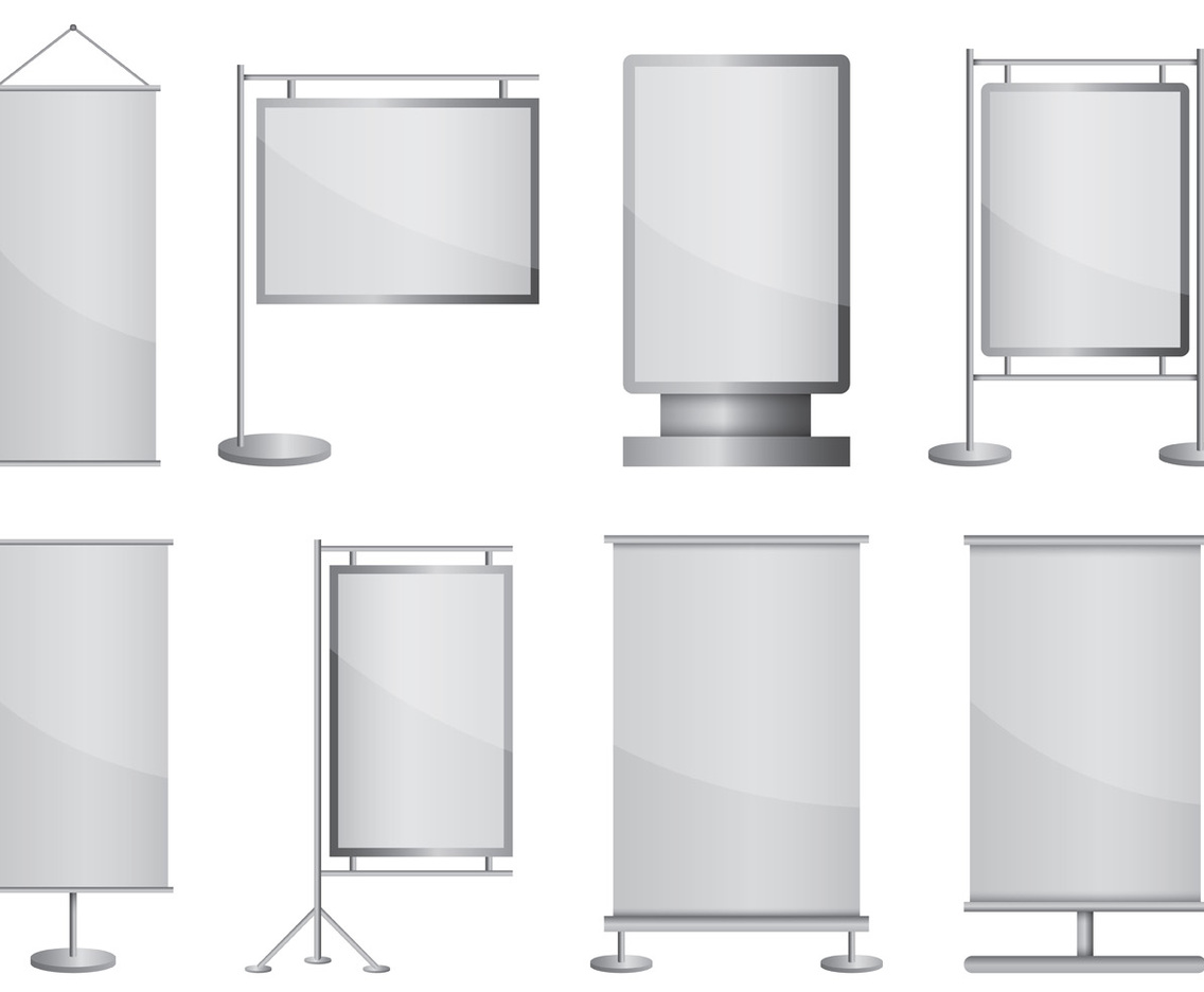 Set Of Kakemono Vector