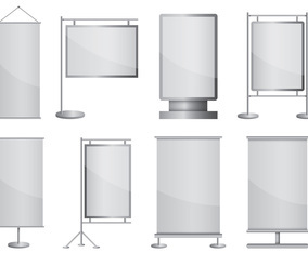 Set Of Kakemono Vector