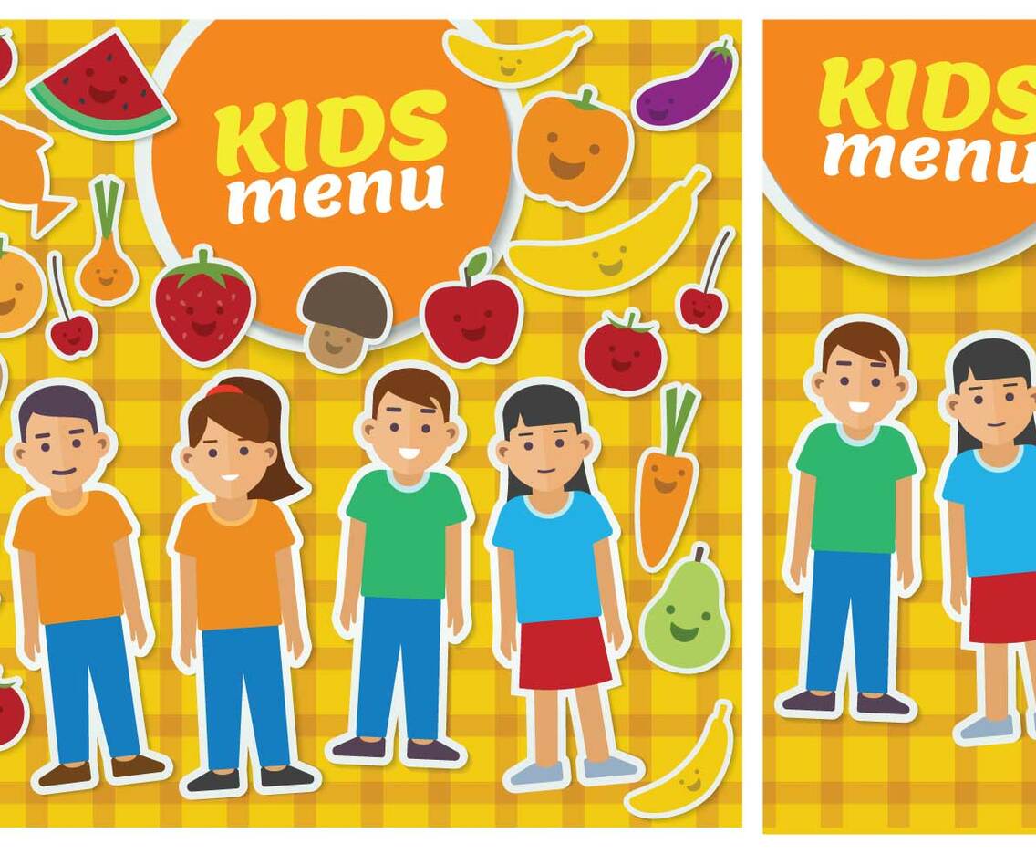 Kids Menu Card Template