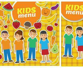 Kids Menu Card Template