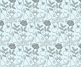 Outline Fruits Pattern