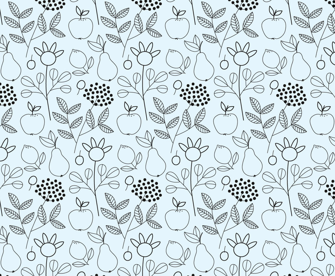 Outline Fruits Pattern