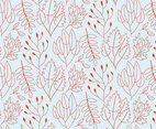 Outline Plants Pattern