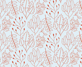 Outline Plants Pattern