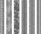 Tractor Tire Track Vectors