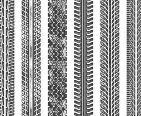 Tractor Tire Track Vectors