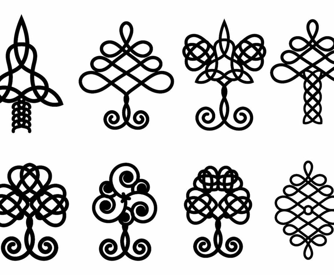 Celtic Tree Vector Set