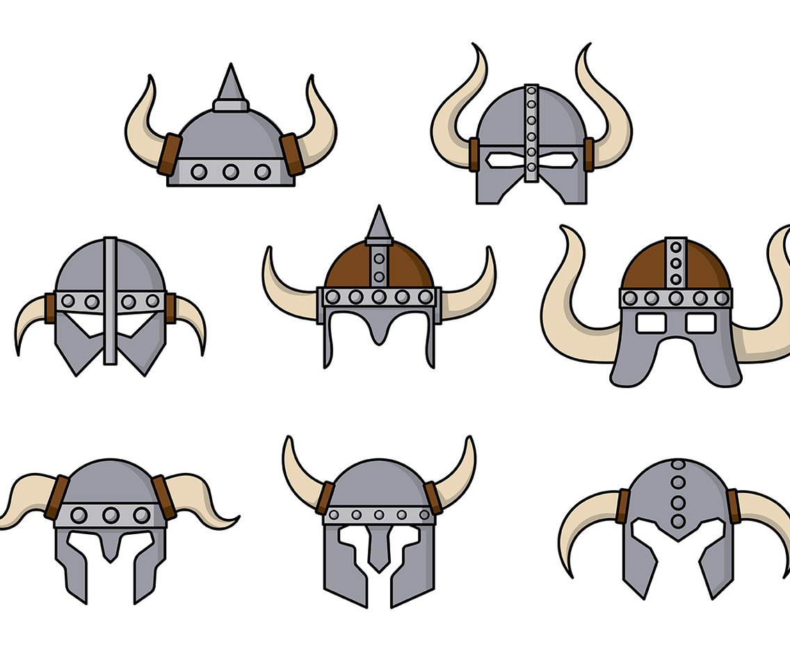 Barbarian Helmet Vector