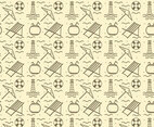 Free Beach Deck Chair Vector Pattern