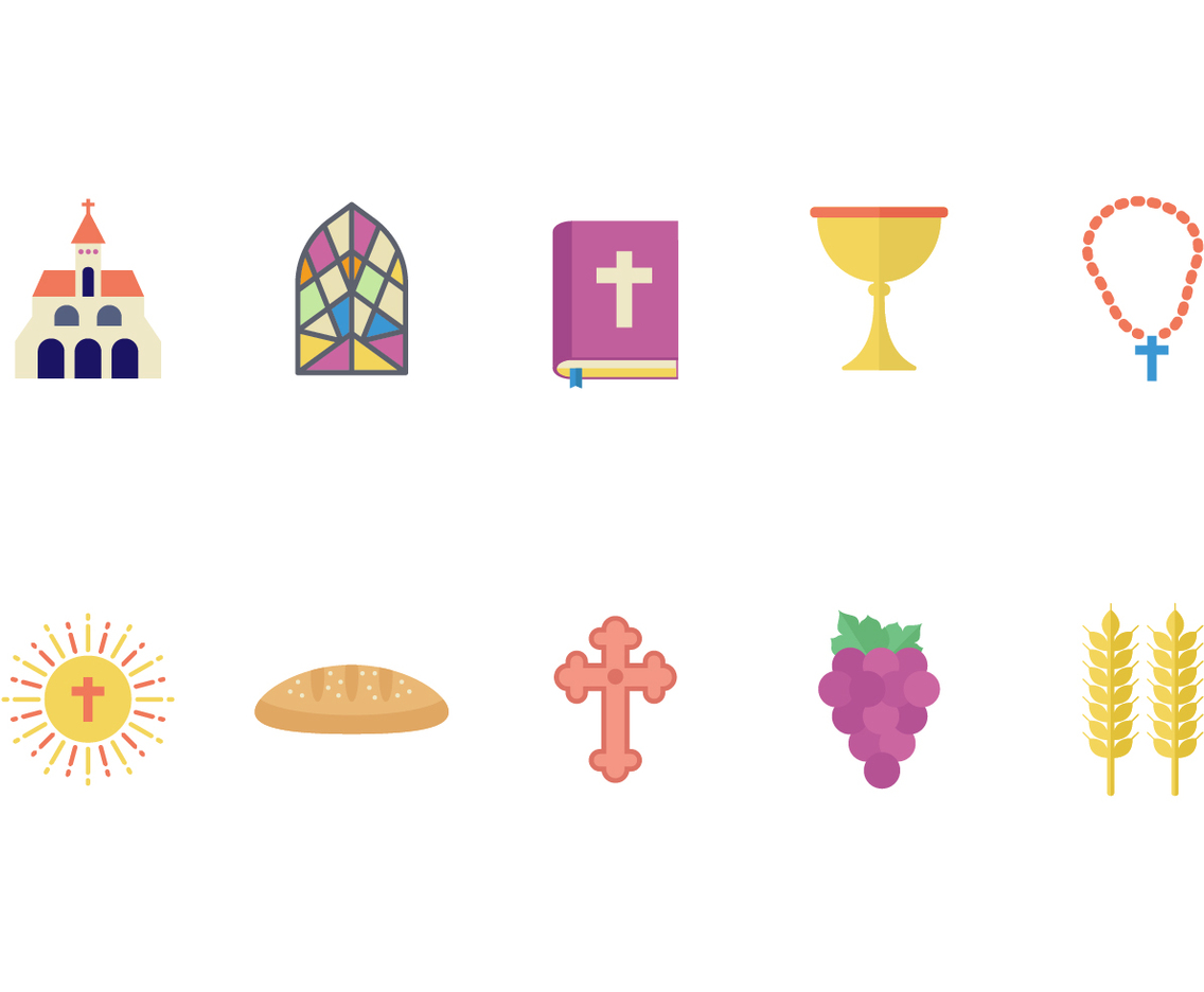 Free Eucharist Flat Icons