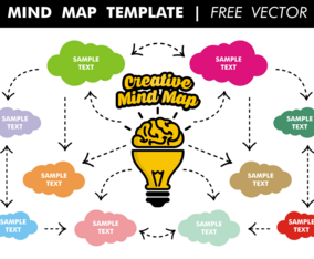 Mind Map Template Free Vector