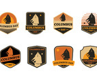Columbus Day Badge