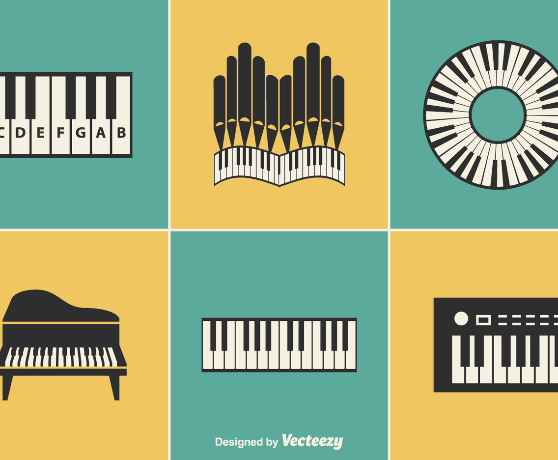 Free Keyboard Instrument Vector Designs