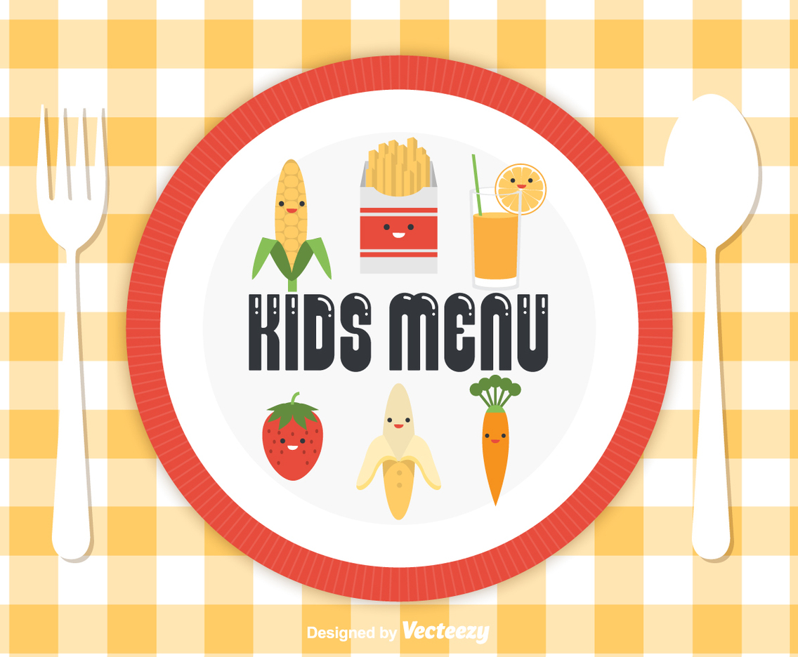 Free Kids Menu Vector