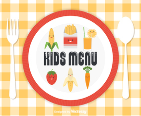 Free Kids Menu Vector