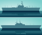 Free Aircraft Carrier Vector Set