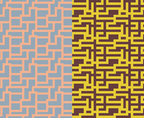 Maze Geometric Pattern