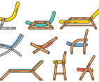Free Deck Chair Icons Vector