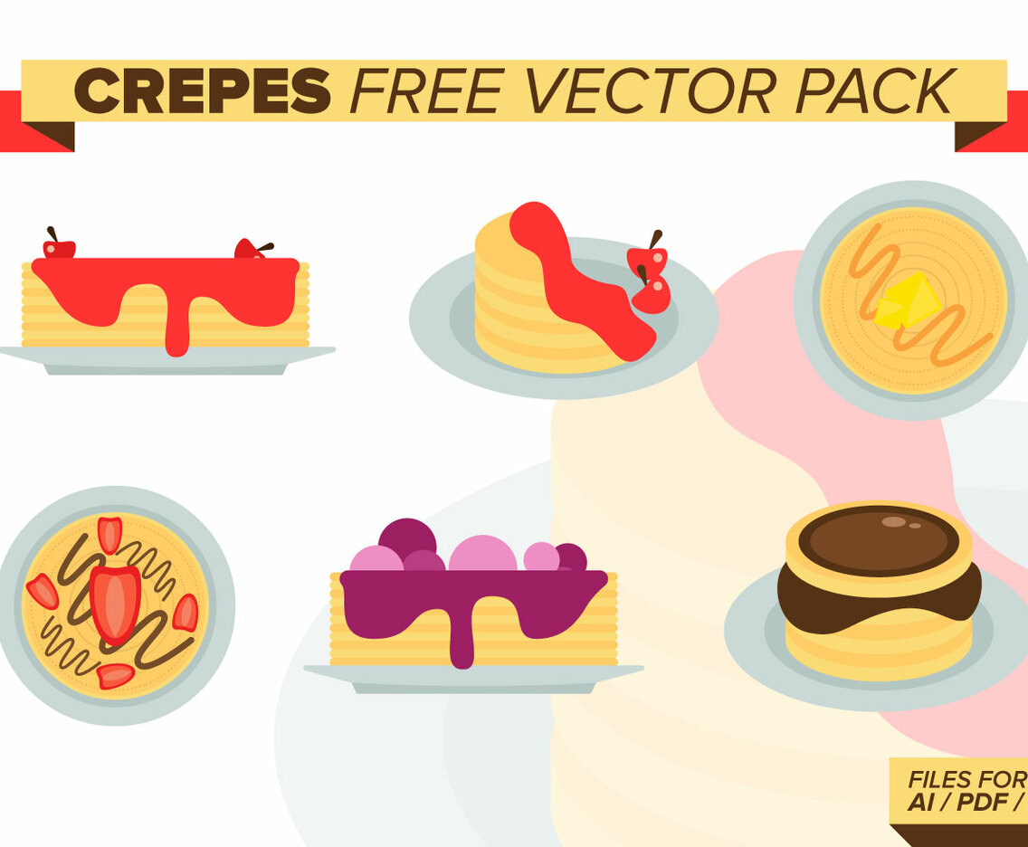 Crepes Free Vector Pack