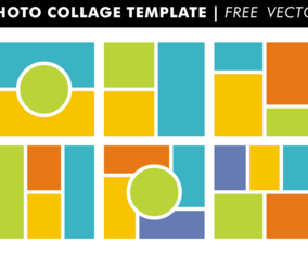 Photo Collage Templates Free Vector