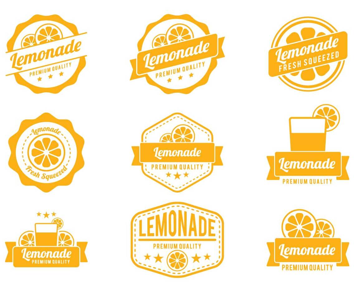 Lemonade Badge Vectors