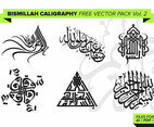 Bismillah Calligraphy Free Vector Pack Vol. 2