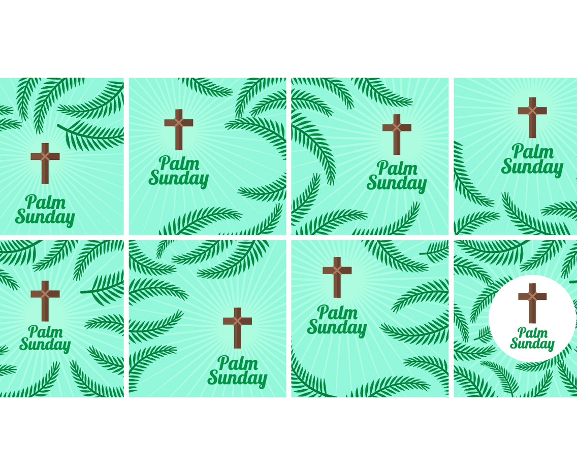 Free Palm Sunday Vector Background