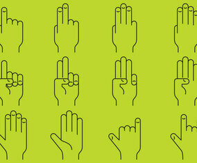 Hands Line Icons