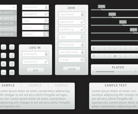 Gray Minimalist Web Kit