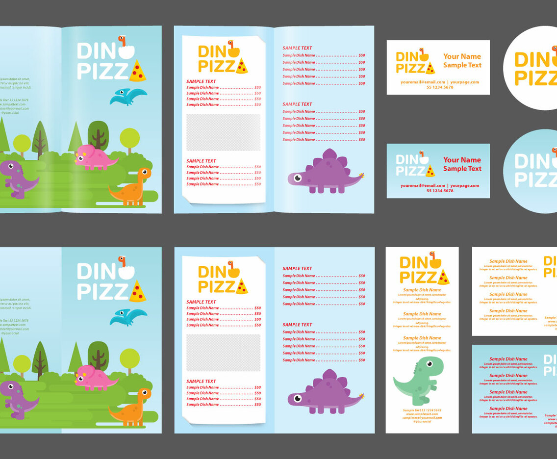Dinosaur Kids Menu