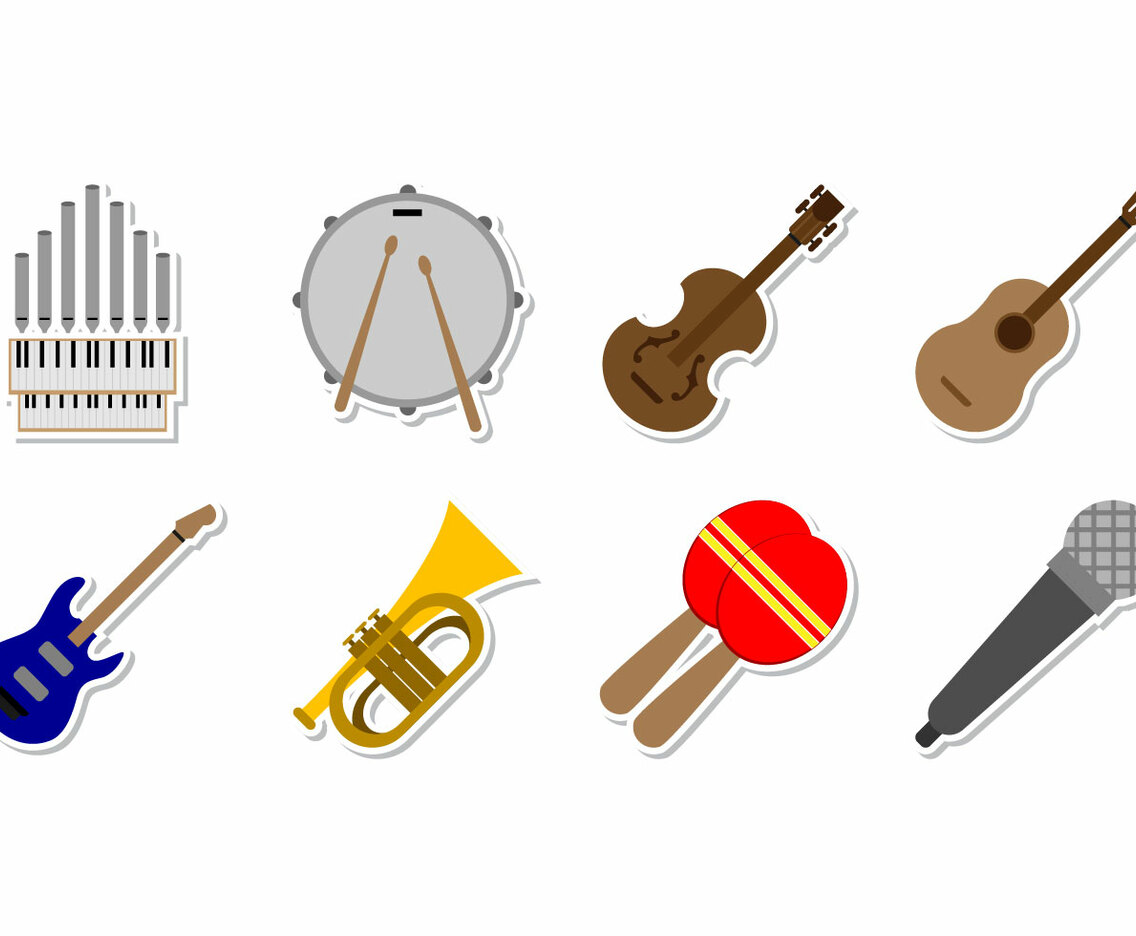 Free Music Instrument Icon Vector